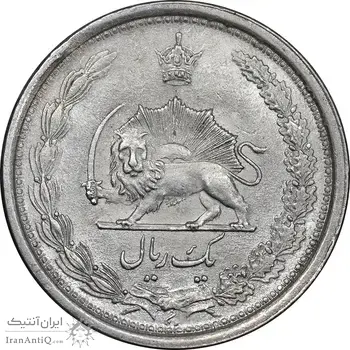 سکه 1 ریال 1313 - MS62 - رضا شاه