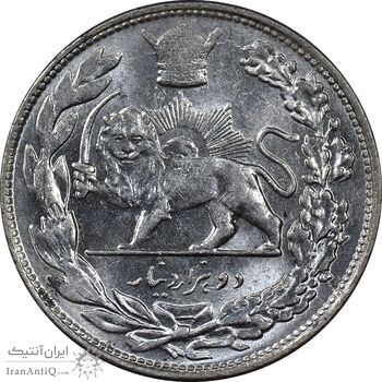 سکه 2000 دینار 1307 تصویری - MS63 - رضا شاه