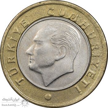 سکه 1 لیر 2018 جمهوری - EF45 - ترکیه