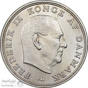 سکه 5 کرون 1969 فردریک نهم - MS61 - دانمارک سکه 5 کرون 1969 فردریک نهم - MS61 - دانمارک