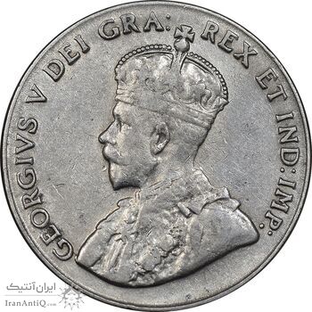 سکه 5 سنت 1928 جرج پنجم - EF45 - کانادا