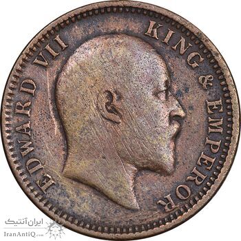 سکه 1/4 آنه 1906 ادوارد هفتم - VF35 - هند