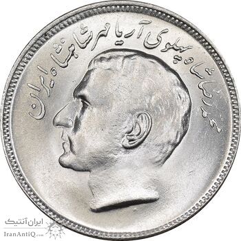 سکه 20 ریال 1353 بازی های آسیایی - چرخش 45 درجه - MS63 - محمد رضا شاه سکه 20 ریال 1353 بازی های آسیایی - چرخش 45 درجه - MS63 - محمد رضا شاه