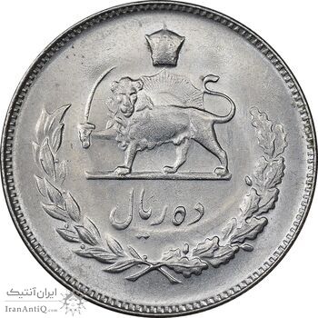 سکه 10 ریال 1350 - MS62 - محمد رضا شاه سکه 10 ریال 1350 - MS62 - محمد رضا شاه