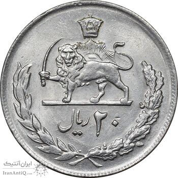 سکه 20 ریال 2537 - MS61 - محمد رضا شاه
