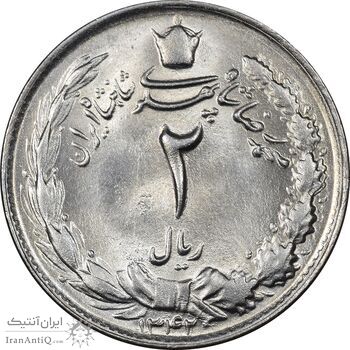 سکه 2 ریال 1342 - MS63 - محمد رضا شاه سکه 2 ریال 1342 - MS63 - محمد رضا شاه