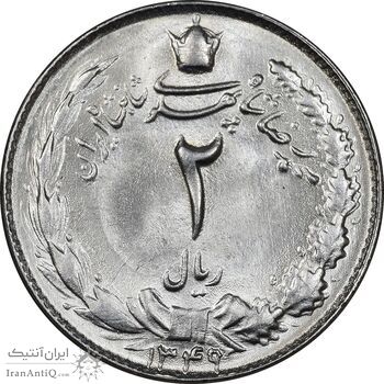 سکه 2 ریال 1349 - MS63 - محمد رضا شاه
