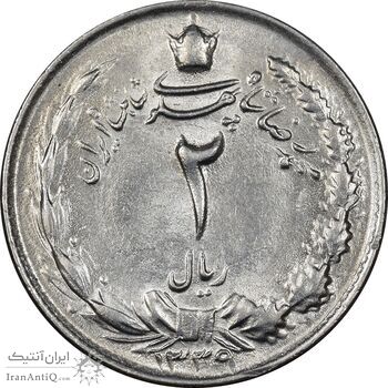 سکه 2 ریال 1339 - MS62 - محمد رضا شاه سکه 2 ریال 1339 - MS62 - محمد رضا شاه