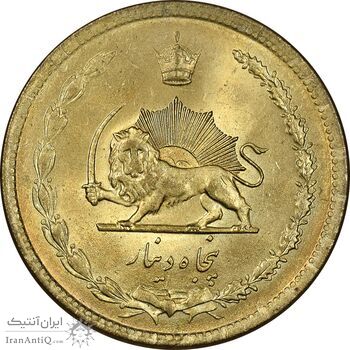 سکه 50 دینار 1336 برنز - MS64 - محمد رضا شاه