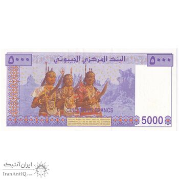 اسکناس 5000 فرانک بدون تاریخ (2013) جمهوری - AOA - تک - UNC64 - جیبوتی اسکناس 5000 فرانک بدون تاریخ (2013) جمهوری - AOA - تک - UNC64 - جیبوتی