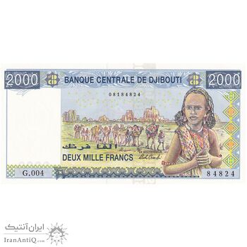 اسکناس 2000 فرانک بدون تاریخ (2013) جمهوری - AOA - تک - UNC64 - جیبوتی اسکناس 2000 فرانک بدون تاریخ (2013) جمهوری - AOA - تک - UNC64 - جیبوتی