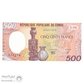 اسکناس 500 فرانک 1990 جمهوری خلق - تک - UNC64 - کنگو