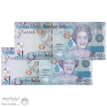 اسکناس 1 دلار 2010 الیزابت دوم - جفت - UNC63 - جزایر کیمن