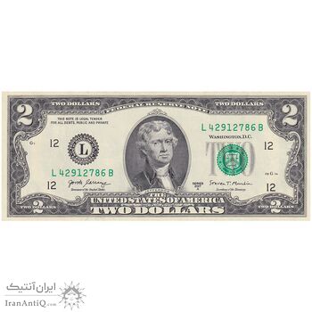 اسکناس 2 دلار 2017 جمهوری فدرال - L (سان فرانسیسکو) - تک - UNC62 - آمریکا