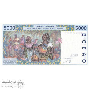 اسکناس 5000 فرانک 2002 - تک - UNC62 - جامعه اقتصادی کشورهای غرب آفریقا (ساحل عاج)