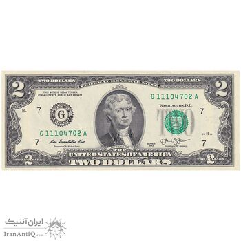 اسکناس 2 دلار 2013 جمهوری فدرال - G (شیکاگو) - تک - UNC61 - آمریکا