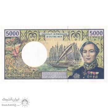 اسکناس 5000 فرانک بدون تاریخ (2000-2002) قلمرو های فرادریایی - REDOUIN, POUILLIEUTE, AUDREN - تک - UNC61 - فرانسه