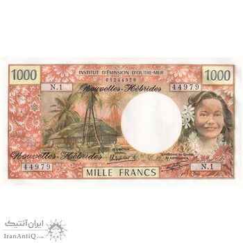 اسکناس 1000 فرانک 1980 مالکیت مشترک انگلیسی-فرانسوی - تک - UNC61 - وانوآتو (نیوهبریدز)