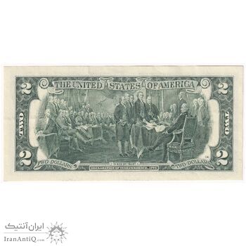 اسکناس 2 دلار 2017 جمهوری فدرال - L (سان فرانسیسکو) - تک - AU - آمریکا