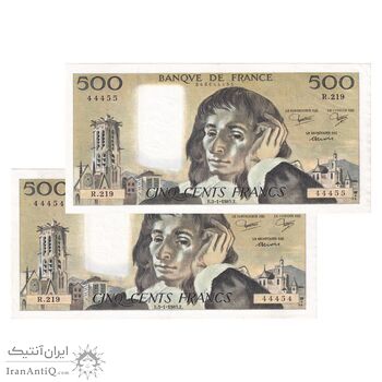 اسکناس 100 فرانک 1985 جمهوری پنجم - جفت - AU - فرانسه