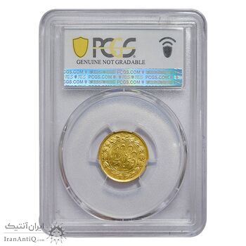 سکه طلا 1 تومان 1310 - صورت متفاوت - UNC - ناصرالدین شاه