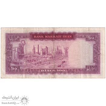 اسکناس 100 ریال (هویدا - سمیعی) - تک - EF40 - محمد رضا شاه