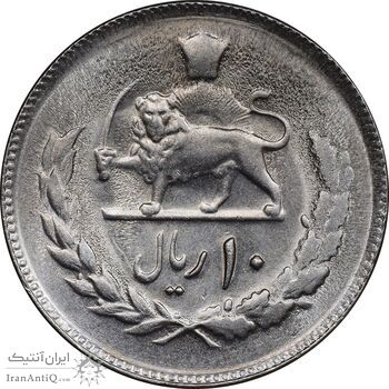 سکه 10 ریال 1357 - MS62 - محمد رضا شاه سکه 10 ریال 1357 - MS62 - محمد رضا شاه