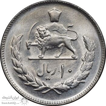 سکه 10 ریال 1357 - MS63 - محمد رضا شاه سکه 10 ریال 1357 - MS63 - محمد رضا شاه