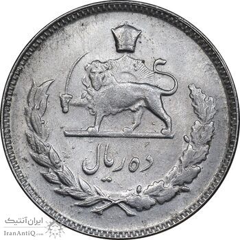 سکه 10 ریال 1350 - MS61 - محمد رضا شاه سکه 10 ریال 1350 - MS61 - محمد رضا شاه