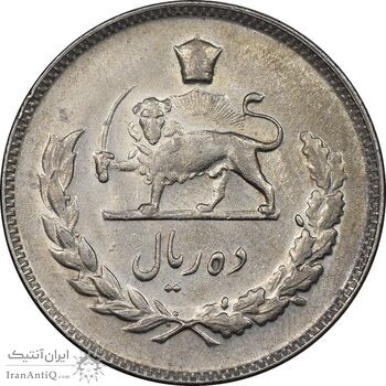 سکه 10 ریال 1350 - AU50 - محمد رضا شاه سکه 10 ریال 1350 - AU50 - محمد رضا شاه