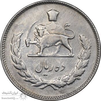 سکه 10 ریال 1349 - EF45 - محمد رضا شاه