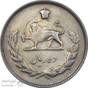 سکه 10 ریال 1349 - VF35 - محمد رضا شاه سکه 10 ریال 1349 - VF35 - محمد رضا شاه