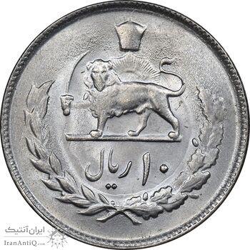 سکه 10 ریال 2535 - MS63 - محمد رضا شاه