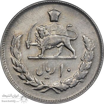 سکه 10 ریال 1353 - AU58 - محمد رضا شاه سکه 10 ریال 1353 - AU58 - محمد رضا شاه