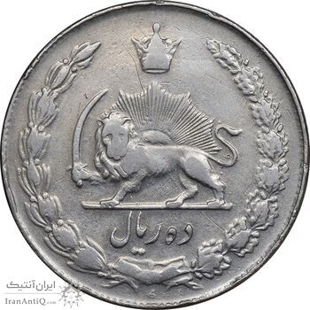 سکه 10 ریال 1341 - ضخیم - VF35 - محمد رضا شاه