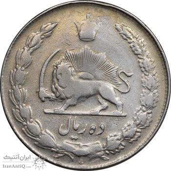 سکه 10 ریال 1341 - ضخیم - VF30 - محمد رضا شاه