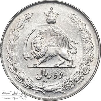 سکه 10 ریال 1335 - MS61 - محمد رضا شاه