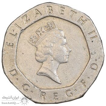سکه 20 پنس 1988 الیزابت دوم - EF45 - انگلستان