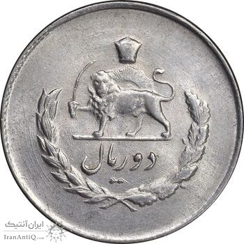 سکه 2 ریال 1334 مصدقی - MS62 - محمد رضا شاه سکه 2 ریال 1334 مصدقی - MS62 - محمد رضا شاه