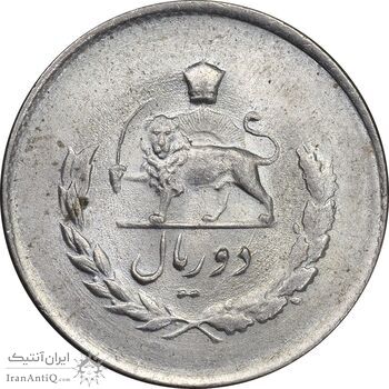 سکه 2 ریال 1333 مصدقی - MS64 - محمد رضا شاه سکه 2 ریال 1333 مصدقی - MS64 - محمد رضا شاه