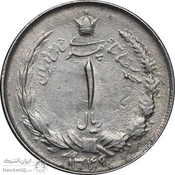 سکه 1 ریال 1349 - AU58 - محمد رضا شاه