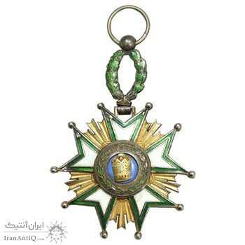 نشان تاج درجه چهار 1332 - EF - احمد شاه