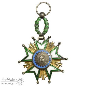 نشان تاج درجه چهار 1332 - EF - احمد شاه