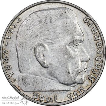 سکه 2 رایش مارک 1938J رایش سوم - AU55 - آلمان سکه 2 رایش مارک 1938J رایش سوم - AU55 - آلمان