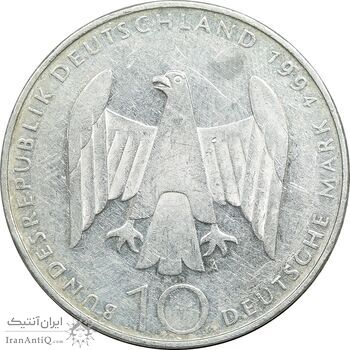 سکه 10 مارک 1944 یادبود مقاومت - EF45 - آلمان سکه 10 مارک 1944 یادبود مقاومت - EF45 - آلمان