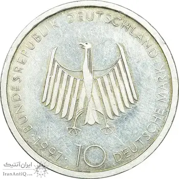 سکه 10 مارک 1997 صدمین سالگرد موتور دیزل - EF45 - آلمان