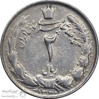 سکه 2 ریال 1340 - AU58 - محمد رضا شاه سکه 2 ریال 1340 - AU58 - محمد رضا شاه