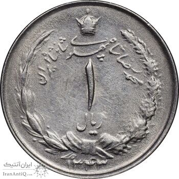 سکه 1 ریال 1343 - AU58 - محمد رضا شاه سکه 1 ریال 1343 - AU58 - محمد رضا شاه