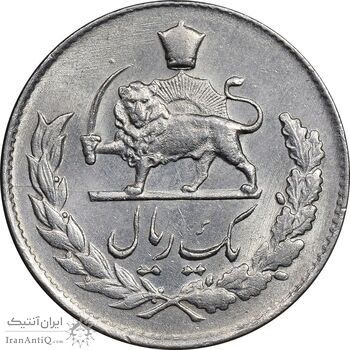 سکه 1 ریال 1334 مصدقی - MS61 - محمد رضا شاه سکه 1 ریال 1334 مصدقی - MS61 - محمد رضا شاه