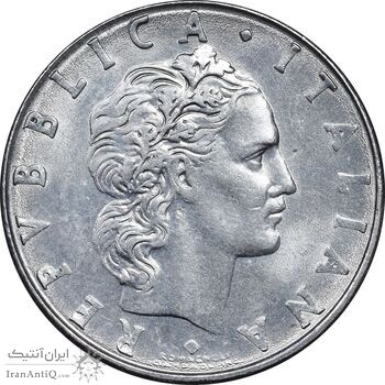 سکه 50 لیره 1978 جمهوری - AU50 - ایتالیا